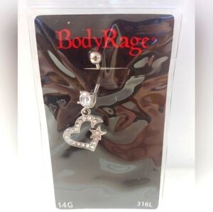 5/$25 Heart and Moon Belly Button Jewelry